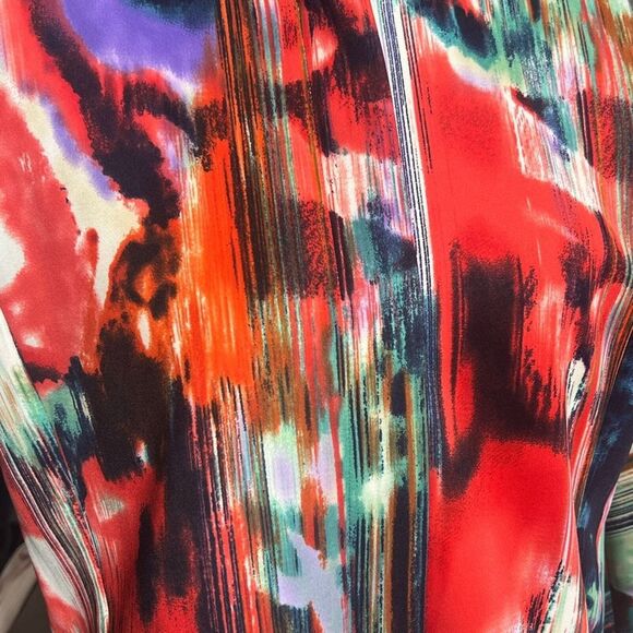 Chelsea&Theodore, Size Large, Vibrant Abstract Zip-Up Jacket. A4 - Picture 3 of 8